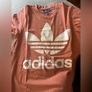 Adidas coral tee with logo